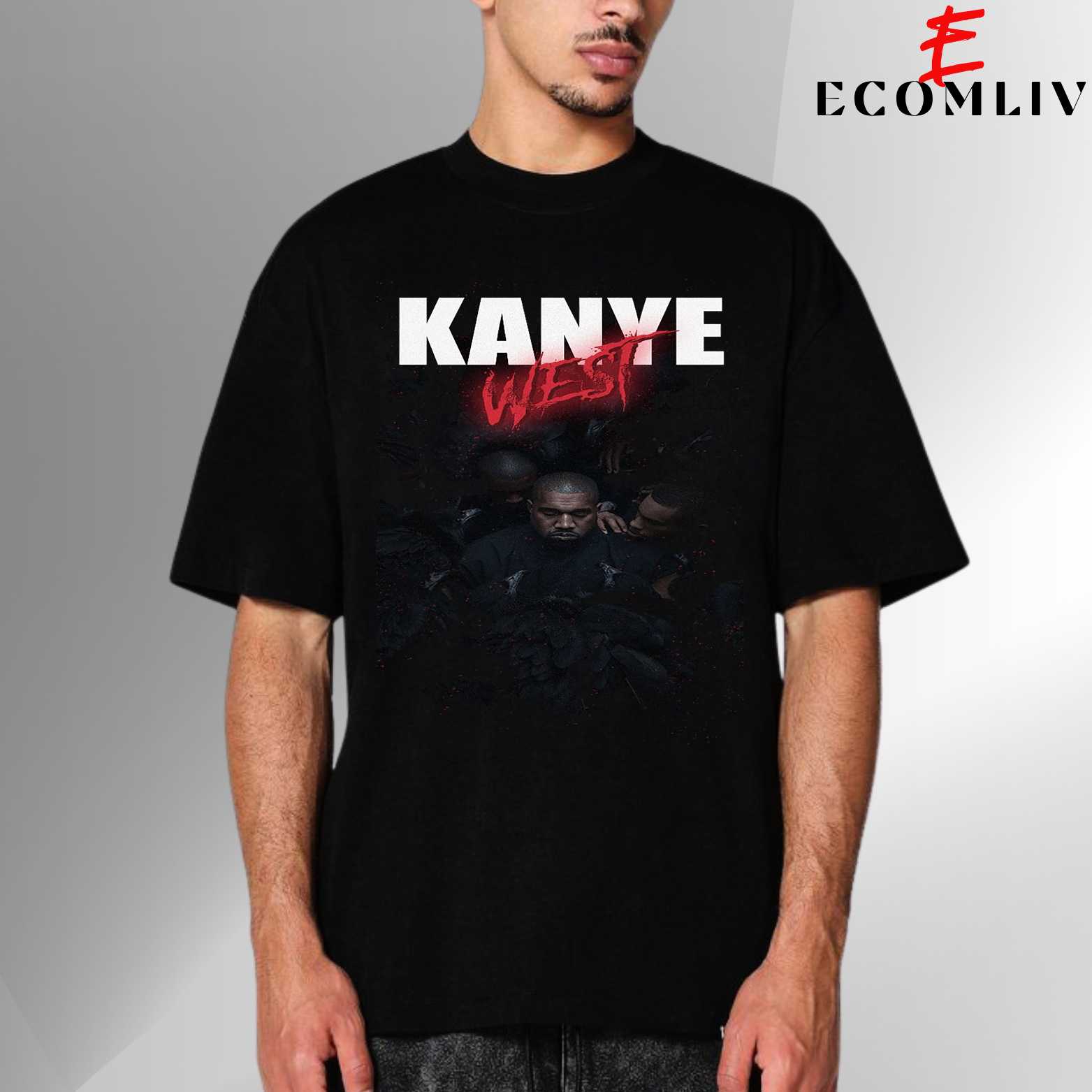 Kanye West Retro T-Shirt, Unisex Streetwear Tee